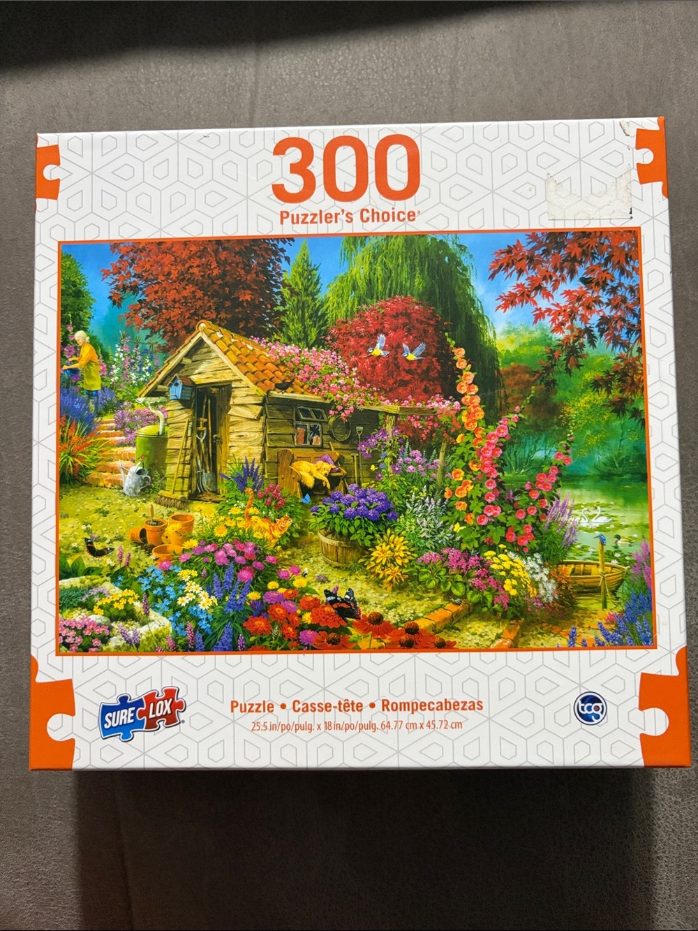 300-Piece Colorful Garden Puzzle - Multicolored
